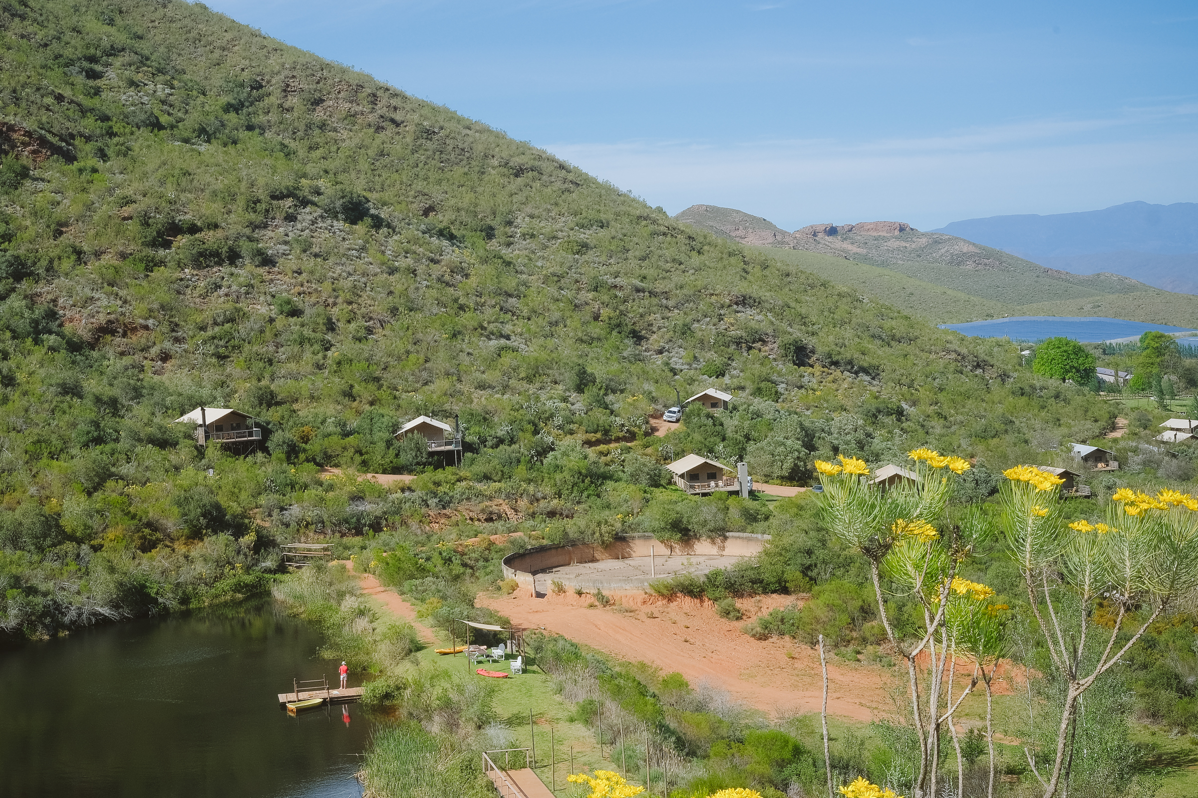 Un lac préservé dans le Cap-Oriental, Afrique du Sud